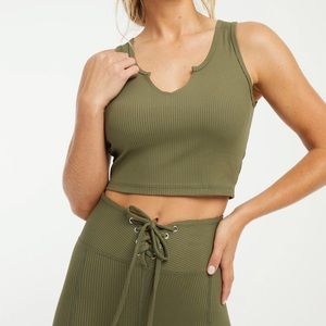 Year of Ours Ribbed Slice Tank Size L